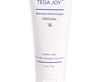 Tega Joy Original Beeswax Hand Cream with Cashmere Glow, 2.5 oz.