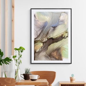 Original Alcohol Ink Painting, 34 x 48 cm, Abstraktes Gemälde, Abstract Wall Art