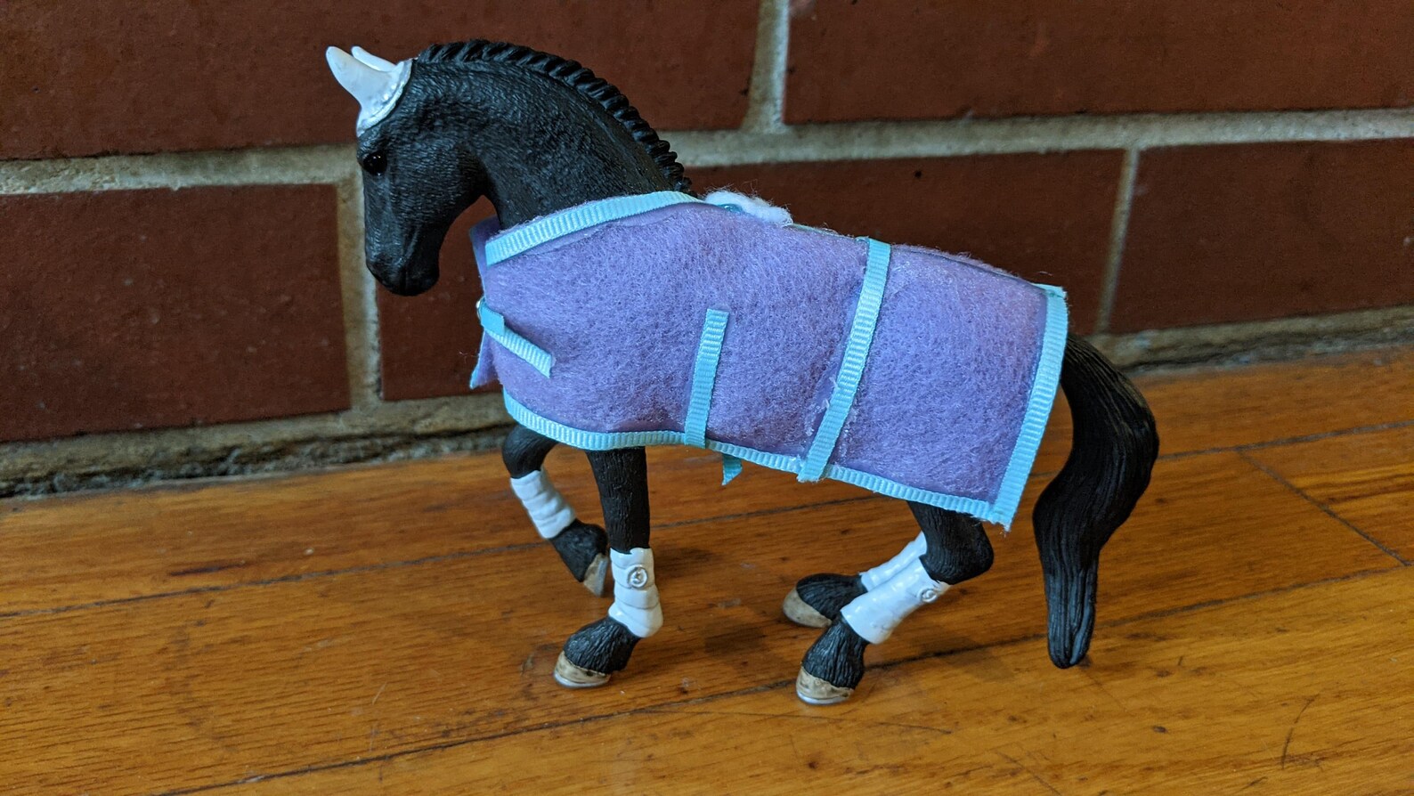 Teal and Purple Blanket for Schleich Horses Etsy