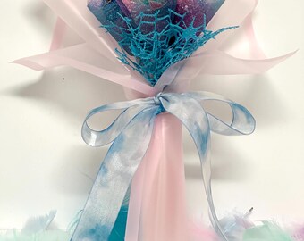 Ramo de flores de piruleta de caramelo, Día de San Valentín, Cumpleaños, Quinceañera, Dulces 16, Orgullo LGBTQ, pronta recuperación, espectáculo de baile, aniversario