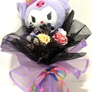 paper flower bouquet, rose, birthday present, graduation, baby shower gift, kawaii plushies toy