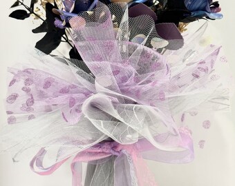 Ramo de galaxia, multiuniverso, Star Wars, flores de arcoíris, celestial, espacio exterior, boda, aniversario