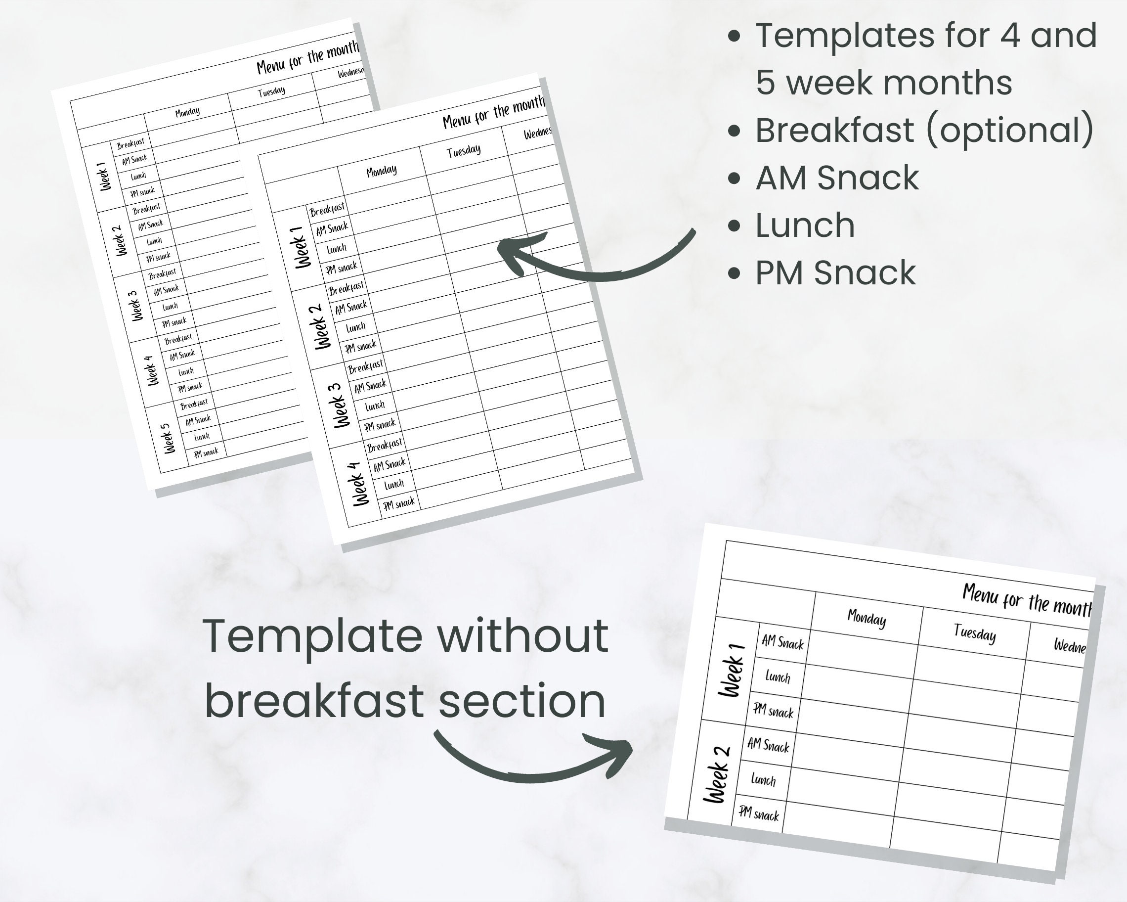 School Menu Template Editable Monthly Weekly School Menu Etsy school-menu-template-editable-monthly-weekly-school-menu-etsy