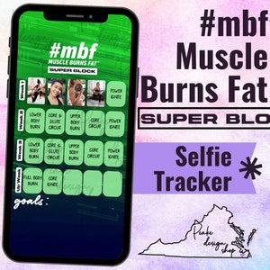 Superbloqueo muscular para quemar grasa (mbf): Seguimiento de entrenamientos con selfis sudorosos de octubre • BODi, Beachbody, Fitness, Redes sociales, Plantilla, Calendario mensual