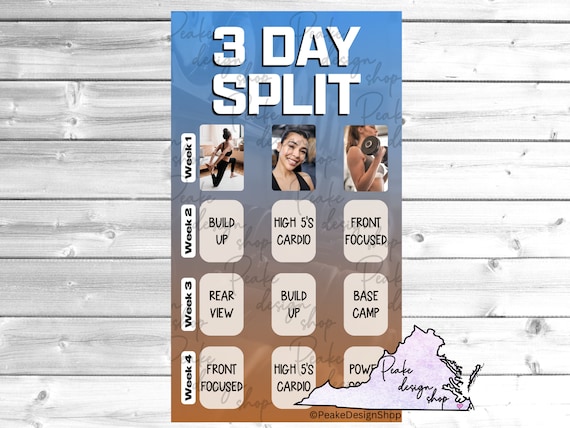 3 day a week workout split hotsell