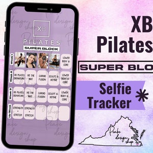 Rastreador de entrenamiento de selfies sudorosas de noviembre con Super Block de XB Pilates • BODi, Beachbody, Fitness, Bienestar, Redes sociales, Plantilla, Calendario mensual