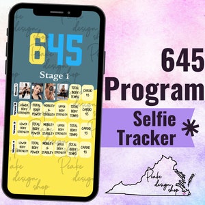 645 Seguimiento de entrenamiento de selfies sudorosas • BODi, Beachbody, Fitness, Bienestar, Redes sociales, Plantilla de historias de Instagram, Calendario mensual