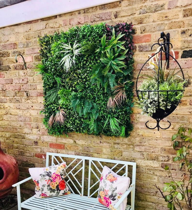 Classic Green Plant Wall Panel Etsy UK