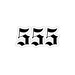 Angel Numbers 555 Sticker | Spiritual Manifestation Symbol | Numerology ...