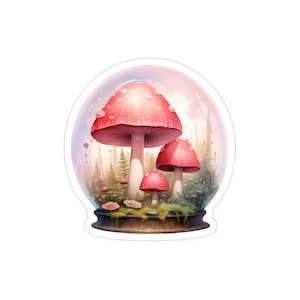 Mushroom Sticker | Die-Cut Cottage Core Sticker | Whimsical Sticker | Nature Lover | Gift for Her | Fairy Core Sticker | Witch Core Sticker
