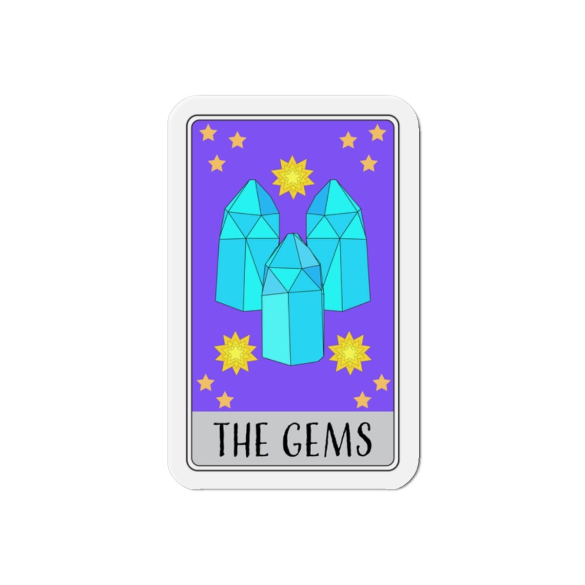 The Gems | Tarot Card | Kiss-Cut Magnets