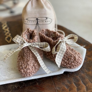 The Classic Forest Baby Bootie: Lovingly Hand Knitted Baby Booty image 9