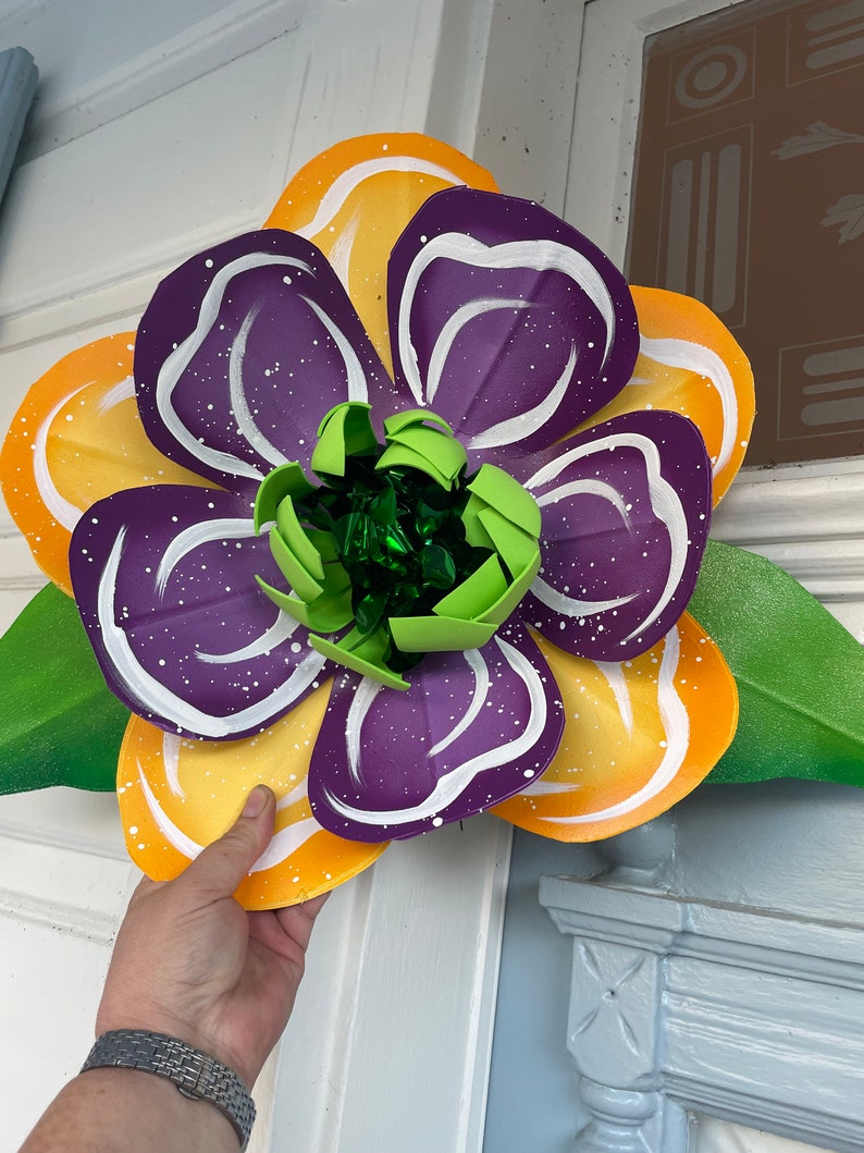 how to make mardi gras flowers