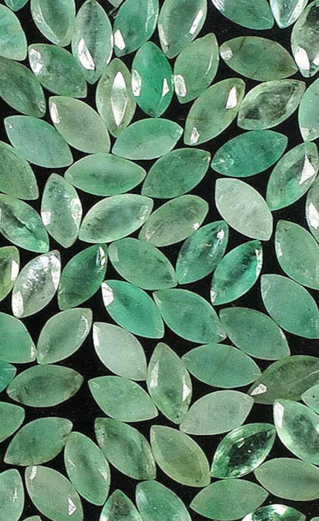 Lot De 6 émeraudes Naturelles Colombie - 24,35 Carats Avec Certificat IGL - Neuf
