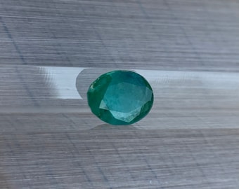 Émeraude Naturelle 1,09 Carats - Non Traité - Provenance Zambie - Neuf Avec Certificat/étiquettes