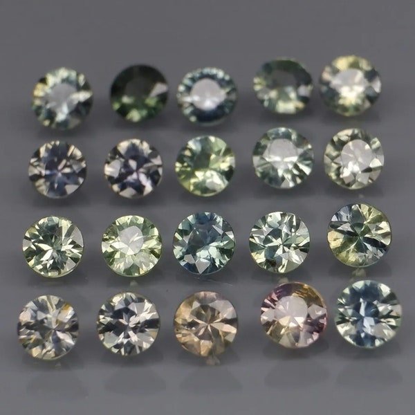 Divine !! Lot of 20 Sapphires from Tanzania VS 2.85 carats of 3 mm