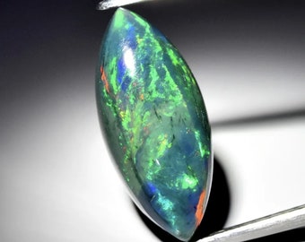 Surprising Black Opal from Ethiopia 2.02 carats