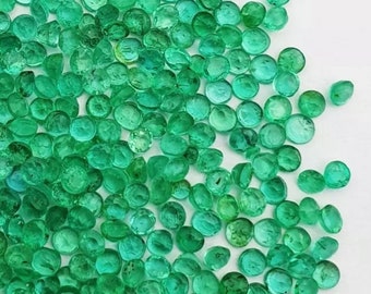 Lot of 9 Natural Emeralds of Colombia 0.45 carat