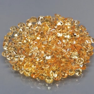 Set of 100 Tanzanian Sapphires VS 1.30 carat from 1.2 to 1.4mm