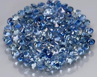 Lovely lot of 40 Madagascar Sapphires 1.20 carat from 1.80 to 1.95 mm