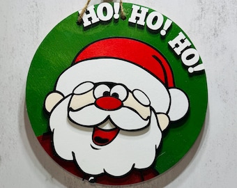DIY Santa Door Sign | 16 Inch Unpainted Wood Craft Kit