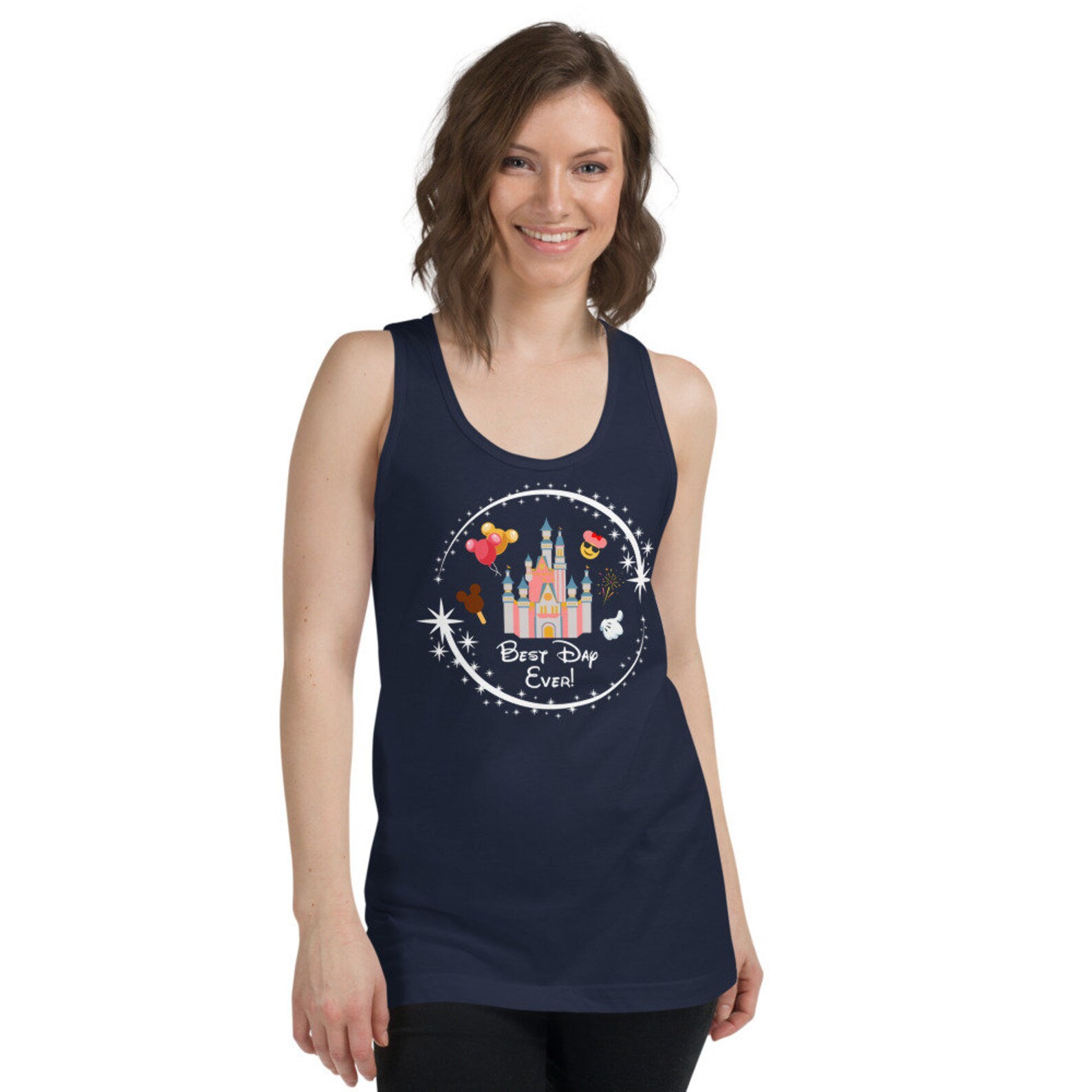 Best Day Ever Womens Disney Tank Top Disneyworld Castle WDW Etsy UK