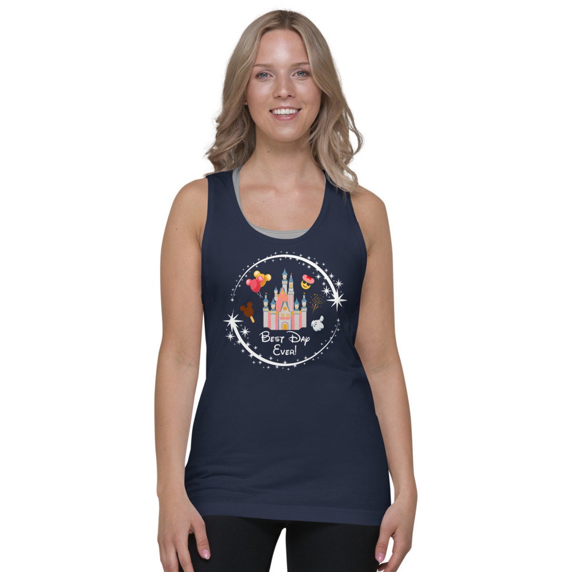 Best Day Ever Womens Disney Tank Top Disneyworld Castle WDW Etsy UK