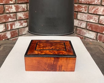 Wood Jewelry/Trinket Box. Has Beautiful Designs. Great for Your Jewelry, Trinkets, and Treasures. A Nice Gift.