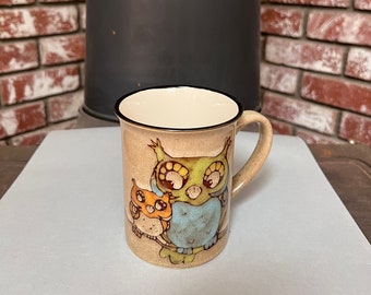 Owl Mug. Has Two Adorable Owls with Beautiful Colors. Favorite this item receive 20% off.