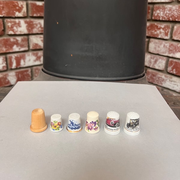 Vintage Thimbles. Has a Variety of Styles and Designs. A Nice Addition to Your Collection. A Nice Gift. Sold Separately.