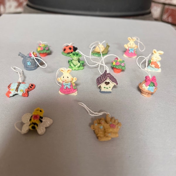 Vintage Miniature Easter Ornaments. Cute and Adorable. A Nice Addition to Your Easter Tree and Decor. Sold Separately.