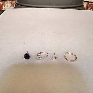 10K Solid Gold Single Earrings. Sold Separately. You will only receive one earring, not a pair.