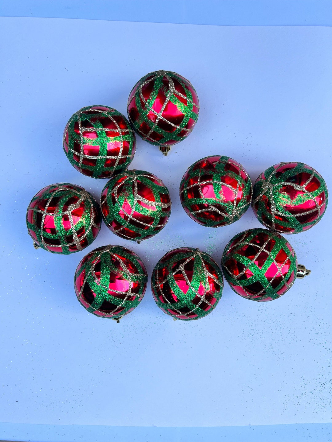 Vintage Glass Ball Ornaments. A Fun Addition to Your Christmas Tree and