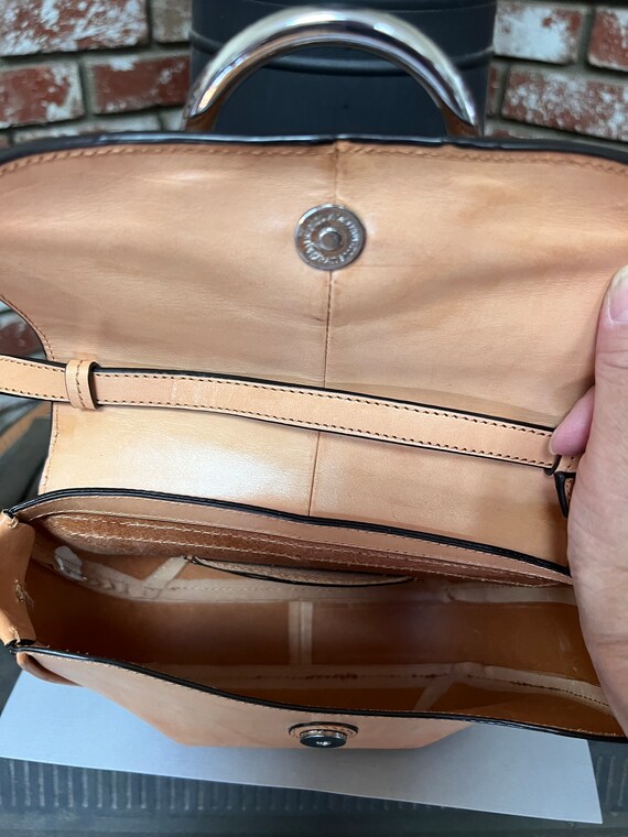 Vintage Leather Handbag/Shoulder Bag/Purse. Has a… - image 5