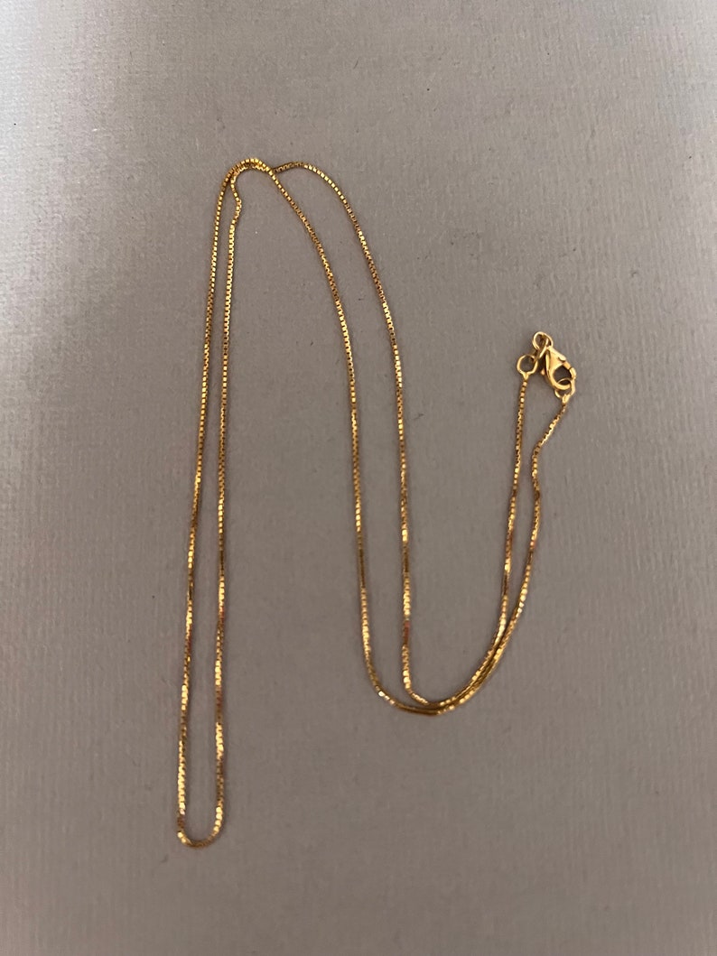 14K Solid Gold Chain. Has a Beautiful Style. A Nice Addition - Etsy