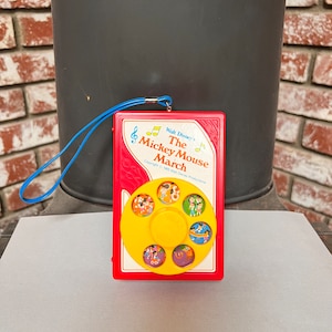 Vintage Mickey Mouse March Wind Up Toy. 1955 By Walt Disney. Fun Addition to Your Vintage Toys. A Nice Gift. Working Condition.