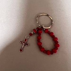 Hand Rosary. Has a Beautiful Crucifix, Medal and Beads. A Nice Gift.