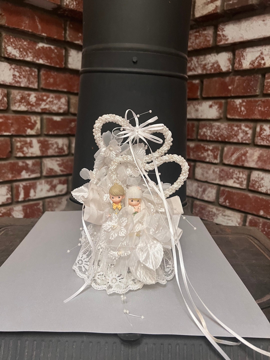 Vintage Precious Moments Wedding Cake Topper. Cute and Etsy