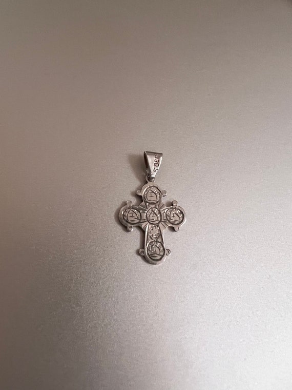 Vintage Silver (830) Cross. Very Nice with Unique… - image 3