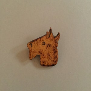 Vintage Handmade Wood Dog Pin. Very Unique. Great workmanship.