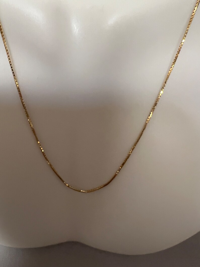 14K Solid Gold Chain. Has a Beautiful Style. A Nice Addition - Etsy