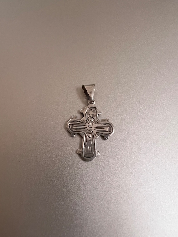 Vintage Silver (830) Cross. Very Nice with Unique… - image 1