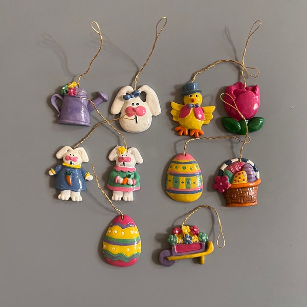 Vintage Small Resin Easter Ornaments. Cute and Adorable all in One. Great Addition to Your Easter Tree and Decor. Sold Separately.