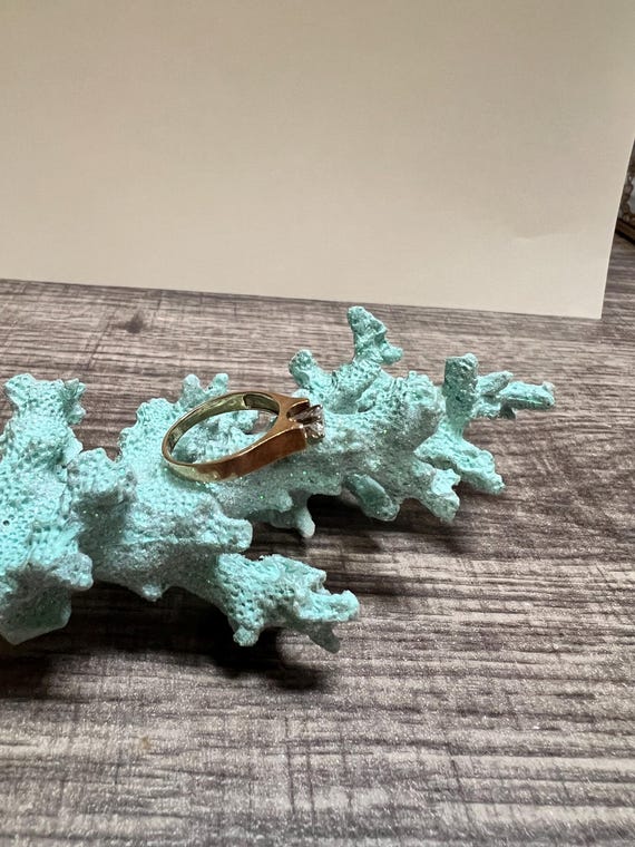 14K Solid Gold Solitaire Diamond Ring. Great addi… - image 5