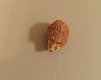 Vintage Miniature Resin Hedge Hog. Great addition to your diorama, fairy garden, or to just have for fun. Adorable and cute.