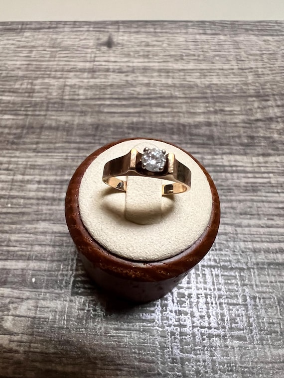 14K Solid Gold Solitaire Diamond Ring. Great addi… - image 17