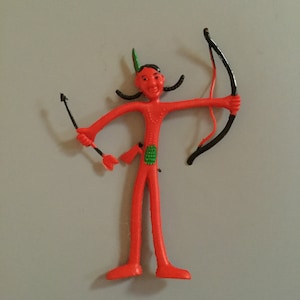 Vintage Bendable Indians. Great Addition to Your Vintage Toys.