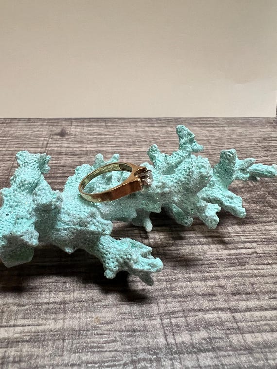 14K Solid Gold Solitaire Diamond Ring. Great addi… - image 8