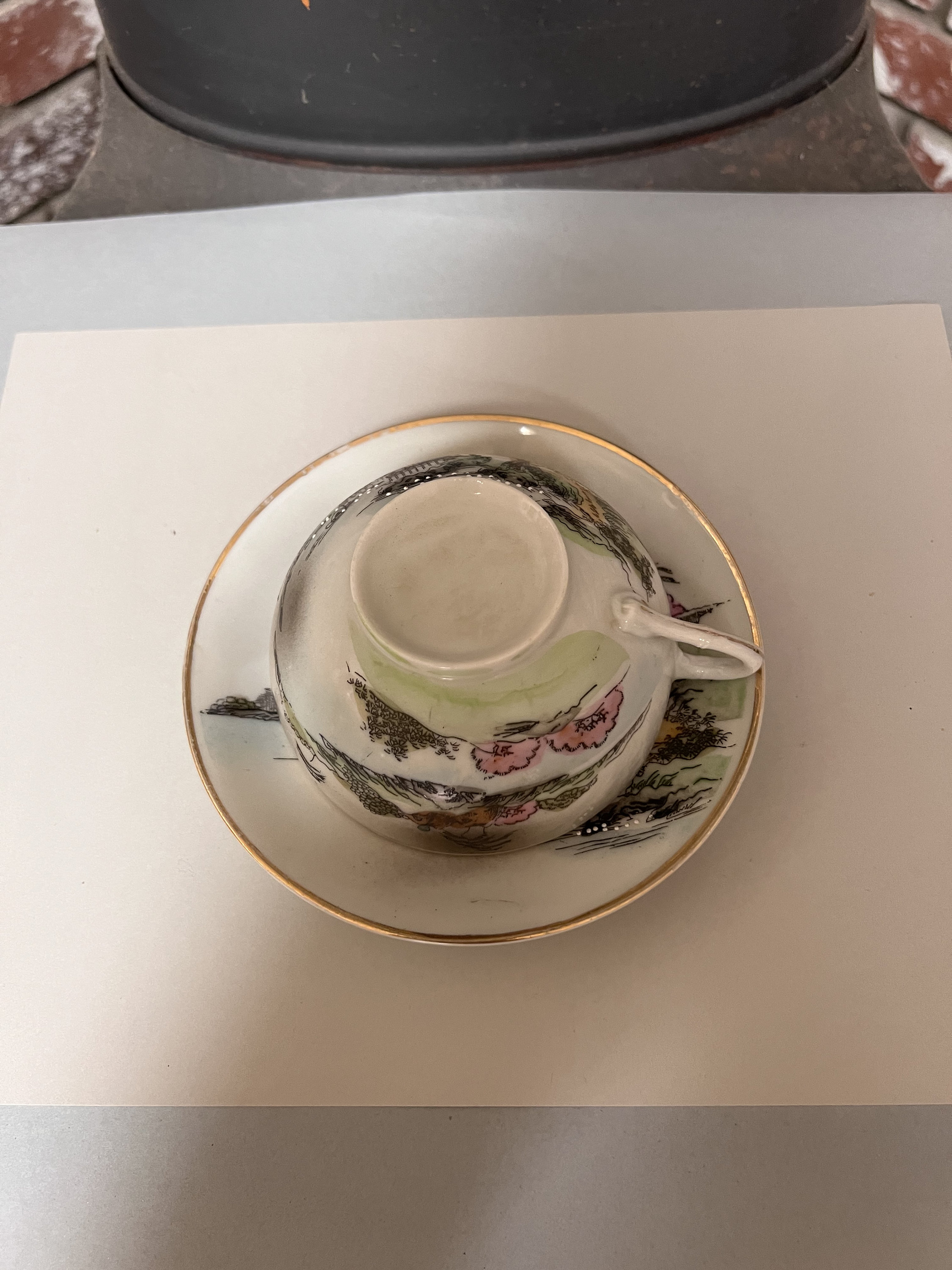 Vintage Asian Tea Cup and Saucer. Has Beautiful Designs With Etsy