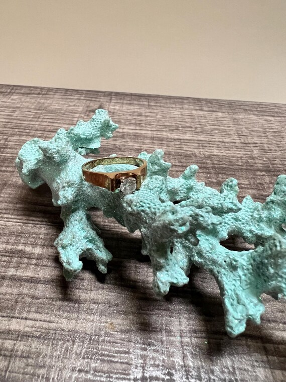 14K Solid Gold Solitaire Diamond Ring. Great addi… - image 4